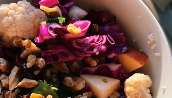 Apple, Cabbage & Cauliflower Crunch Salad