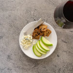 Chevre (Goat) Cheese, Gala Apples, and Pinot Grigio