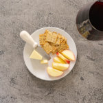 Gruyere Cheese, Honeycrisp Apples, and Chardonnay