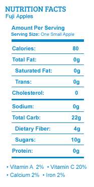 fuji nutrition facts