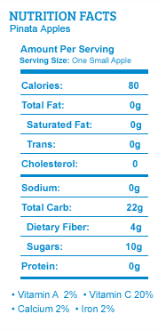 pinata nutrition facts