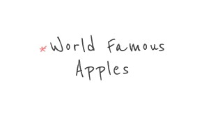 world famous apples static