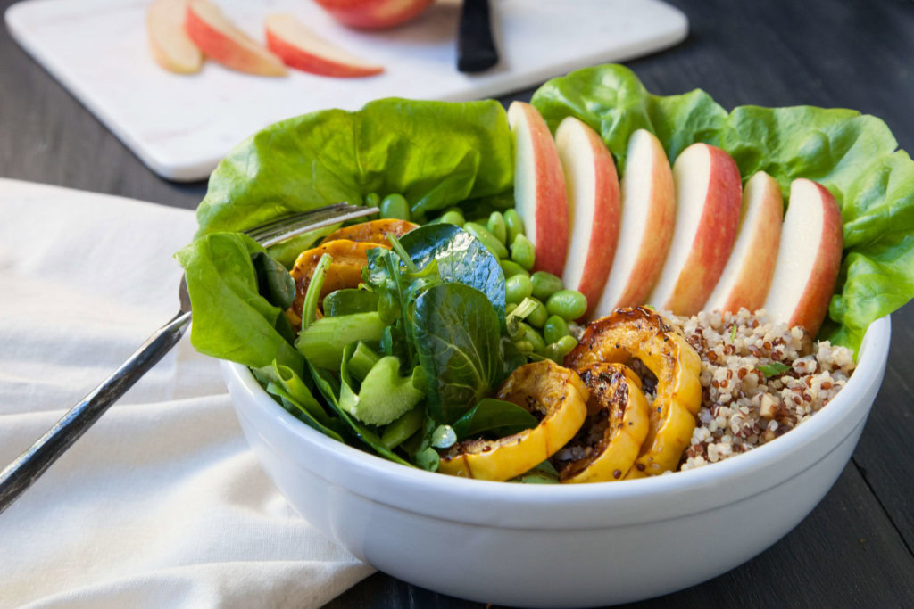 Apple, Grains and Greens Bowl