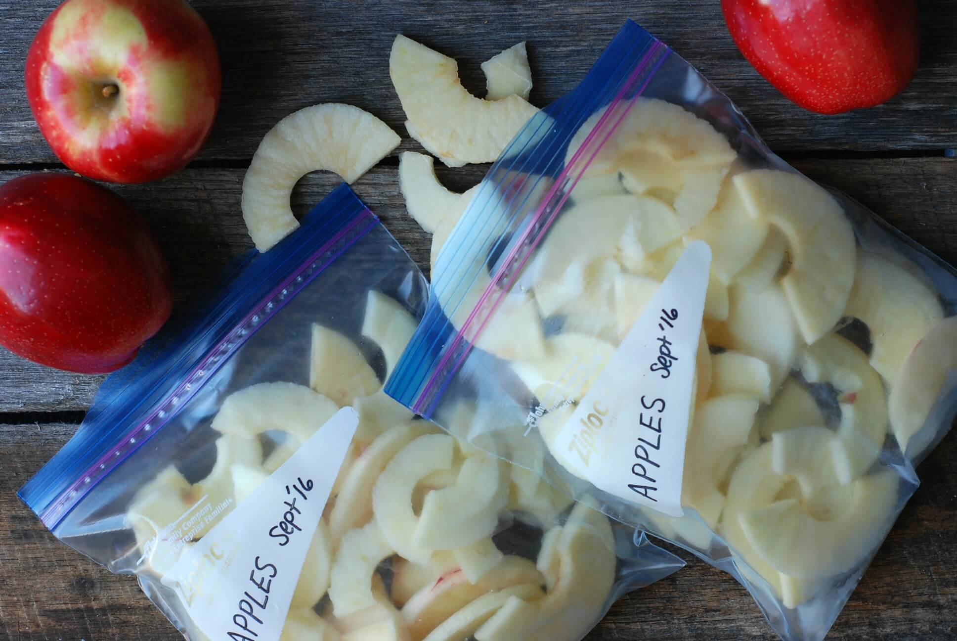 How to freeze and store apples