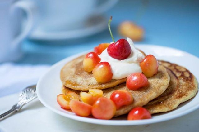 cherry pancakes