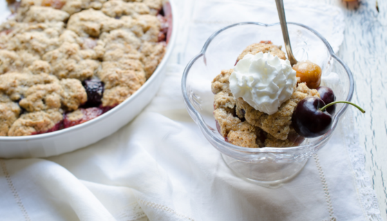 Fresh Cherry Cobbler