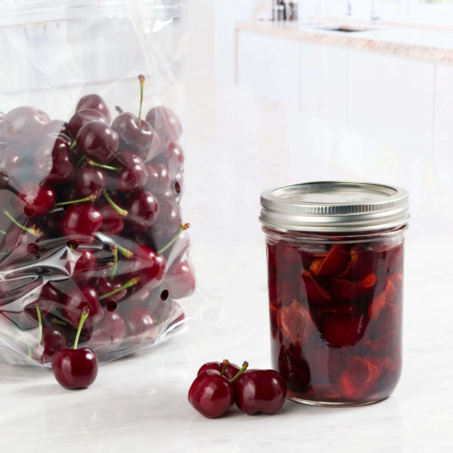 preserving uncooked cherries