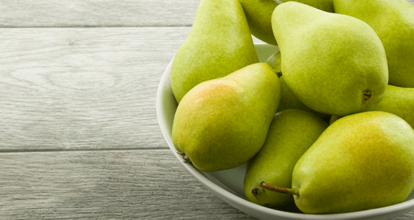 Pears in a bowl