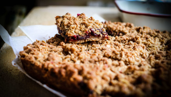 Gluten-Free Cherry Oat Bars