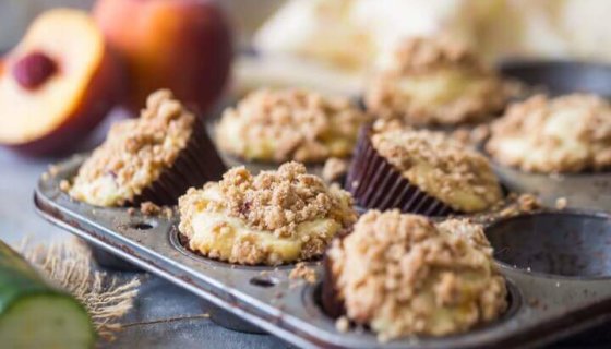 Peach Zucchini Muffins