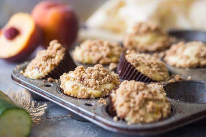 Peach Zucchini Muffins