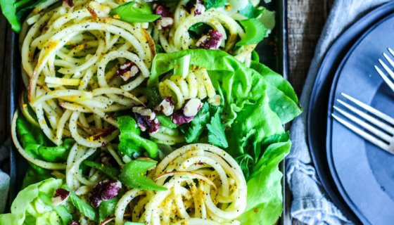 Spiralized Apple Salad