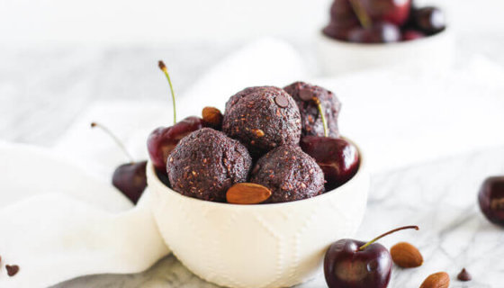 No Bake Cherry Bliss Balls