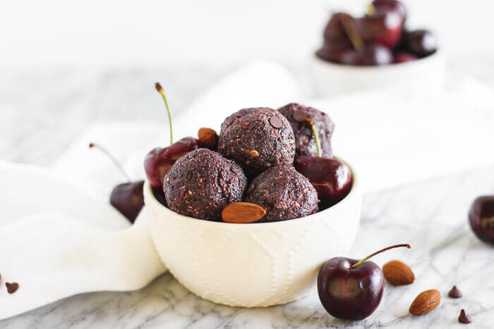 No Bake Cherry Bliss Balls