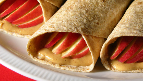 Apple & PB Wraps