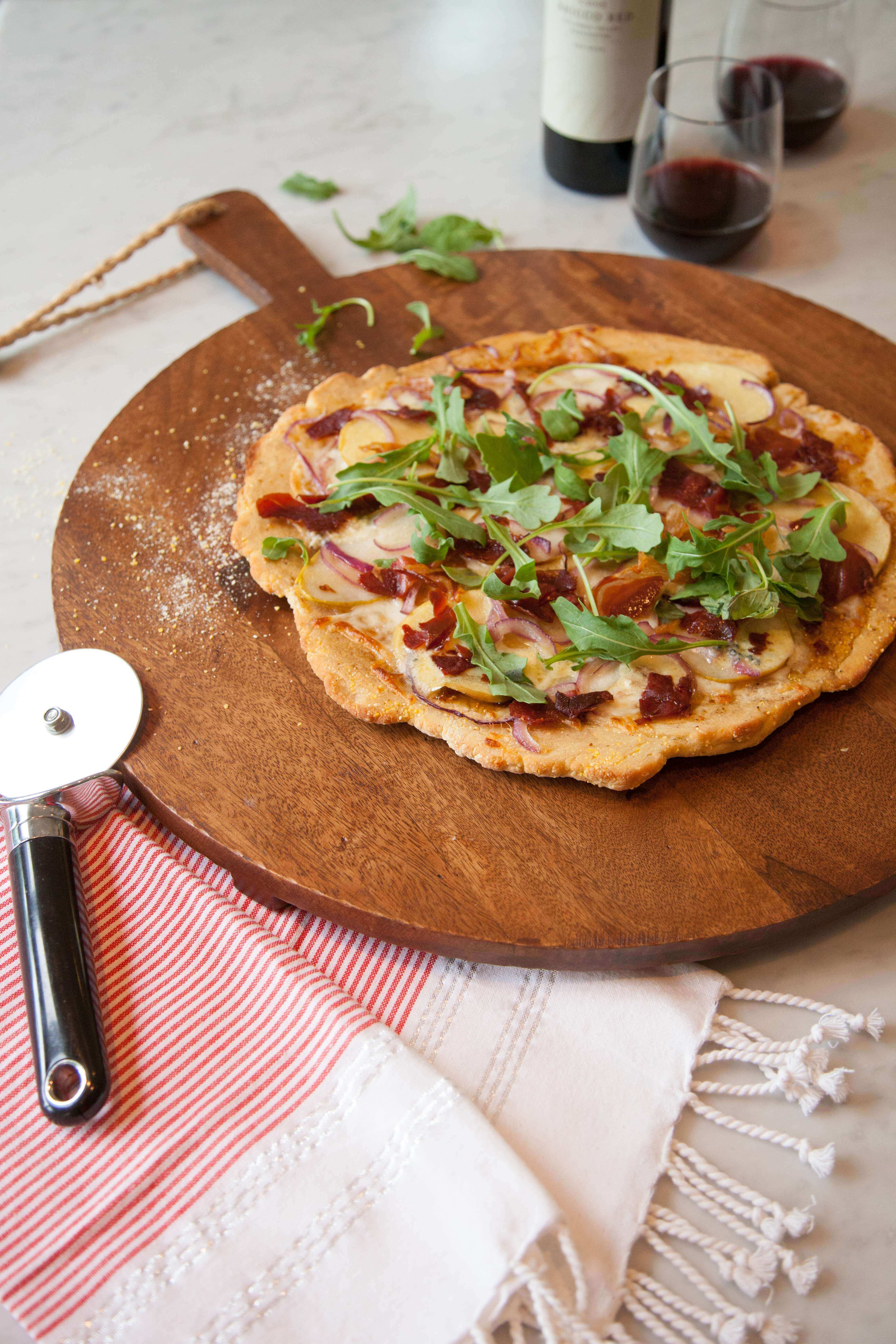 Fuji Apple, Pear & Prosciutto Pizza