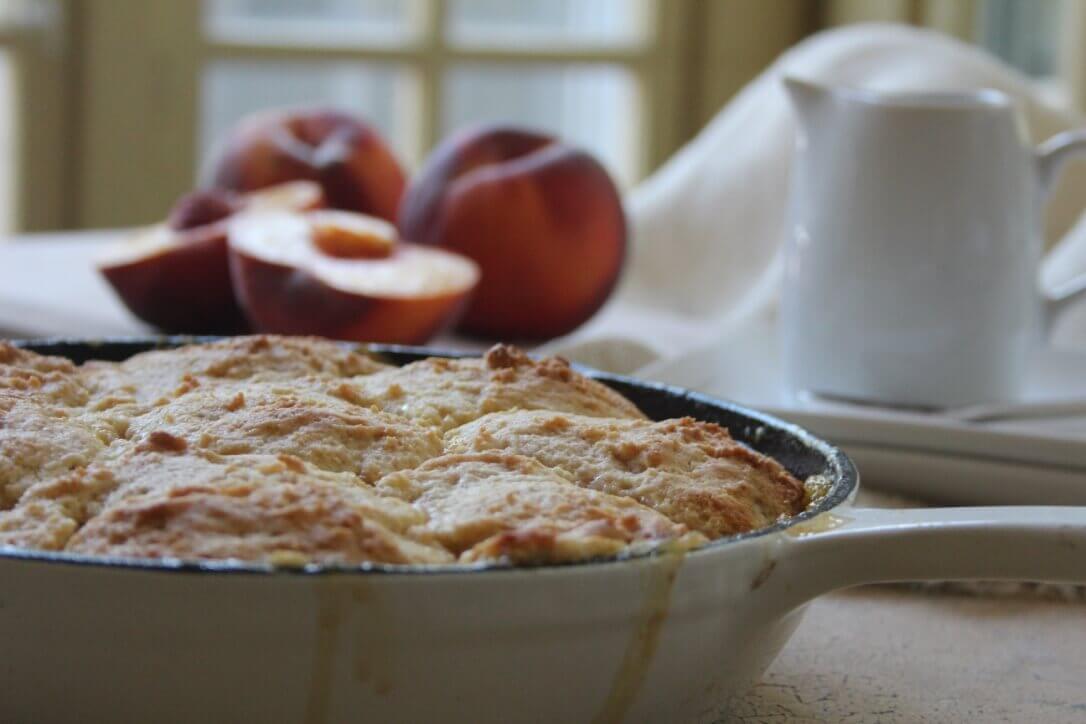 Skillet Peach Cobbler