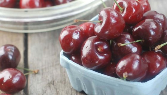 Grilled Sweet Cherry, Sausage, and Goat Cheese Appetizer Bites