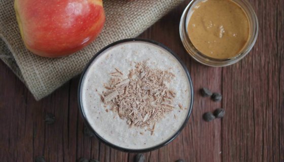 Chocolate Peanut Butter Apple Smoothie