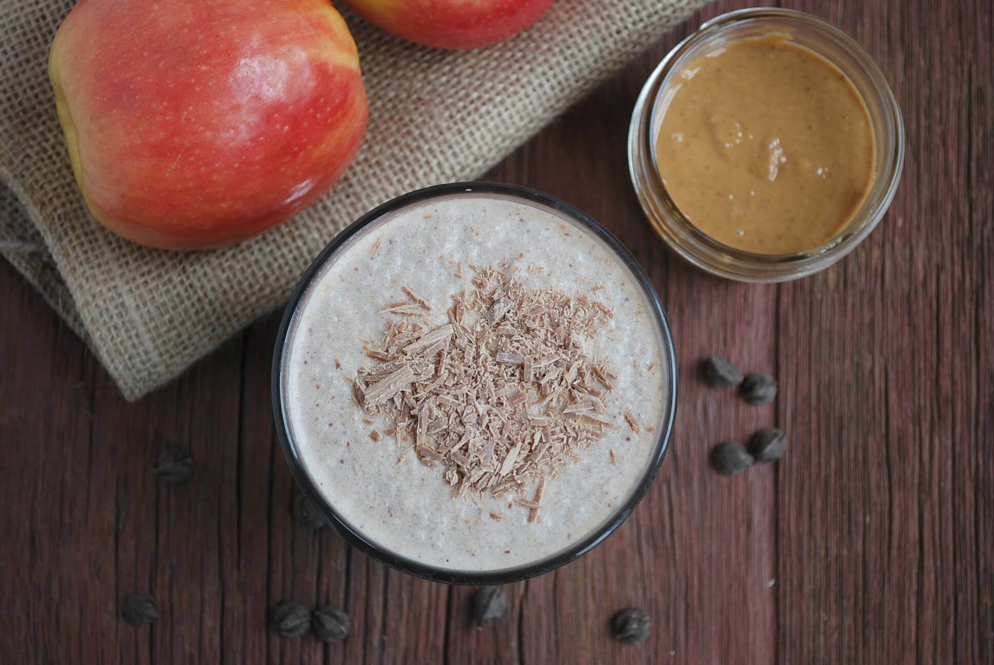 Chocolate Peanut Butter Apple Smoothie