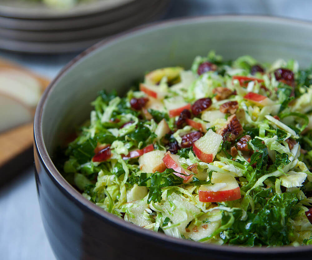 brussel sprout kale salad