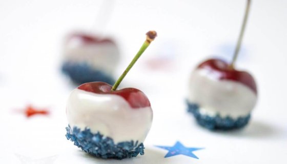 Red, White & Blue Sweet Cherry Bites