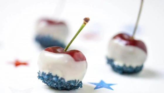 Red, White & Blue Sweet Cherry Bites