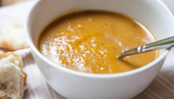 Roasted Pear & Butternut Squash Soup