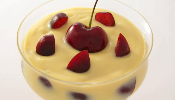 Fresh Cherry Zabaglione