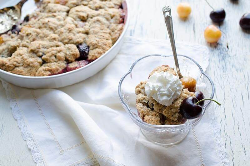 Fresh Cherry Cobbler