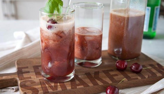 Cherry Watermelon Basil Spritzer