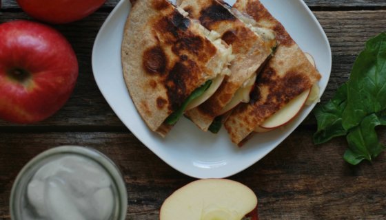 Chicken, Monterey Jack & Apple Quesadilla