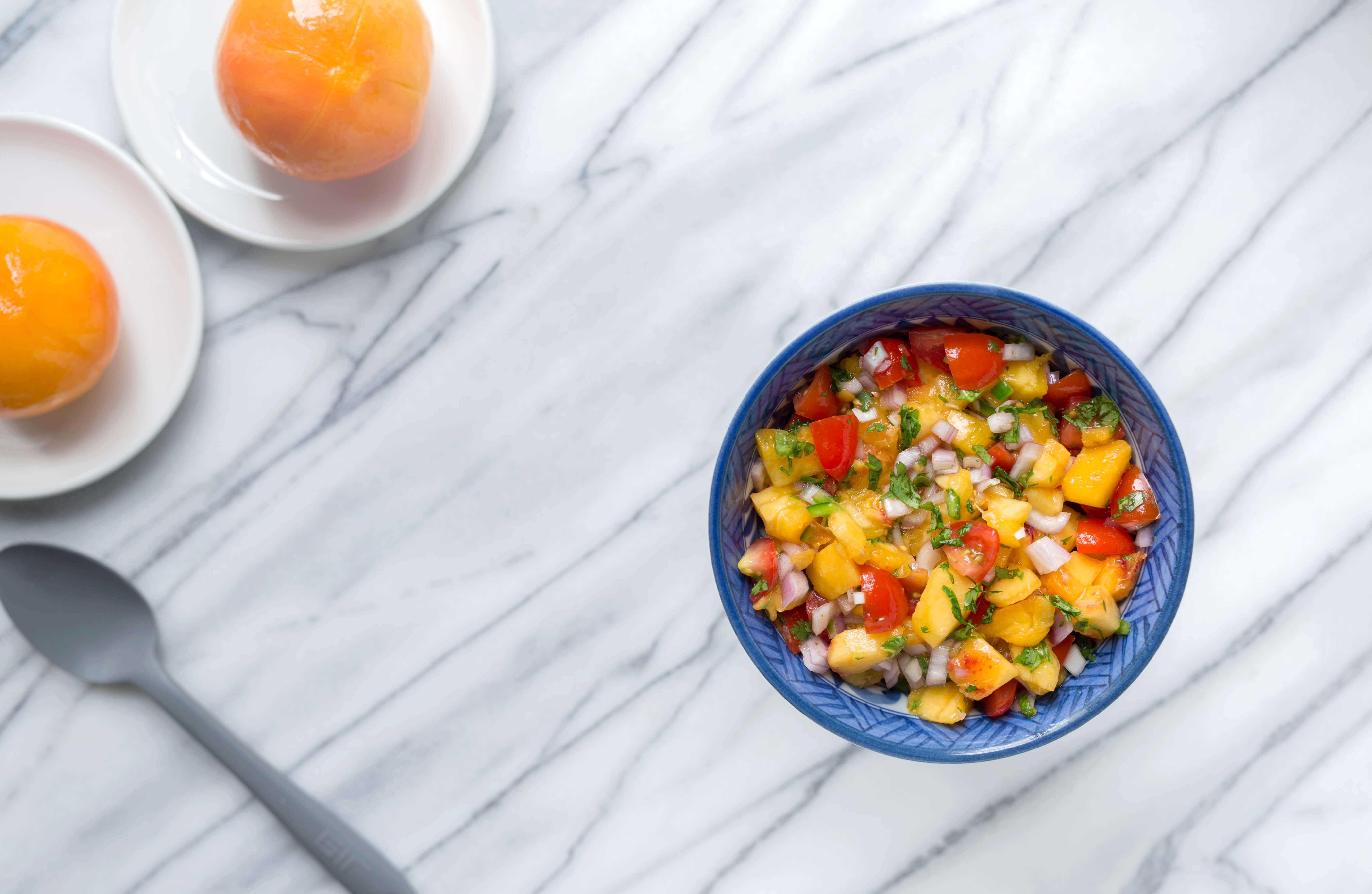 How To Peel a Peach + Peach Salsa Recipe