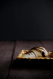 62 Chocolate Mousse Poached Pear Tart