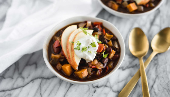 Crock-Pot Apple and Sweet Potato Chili