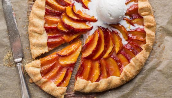 Peach Galette With Fresh Peaches