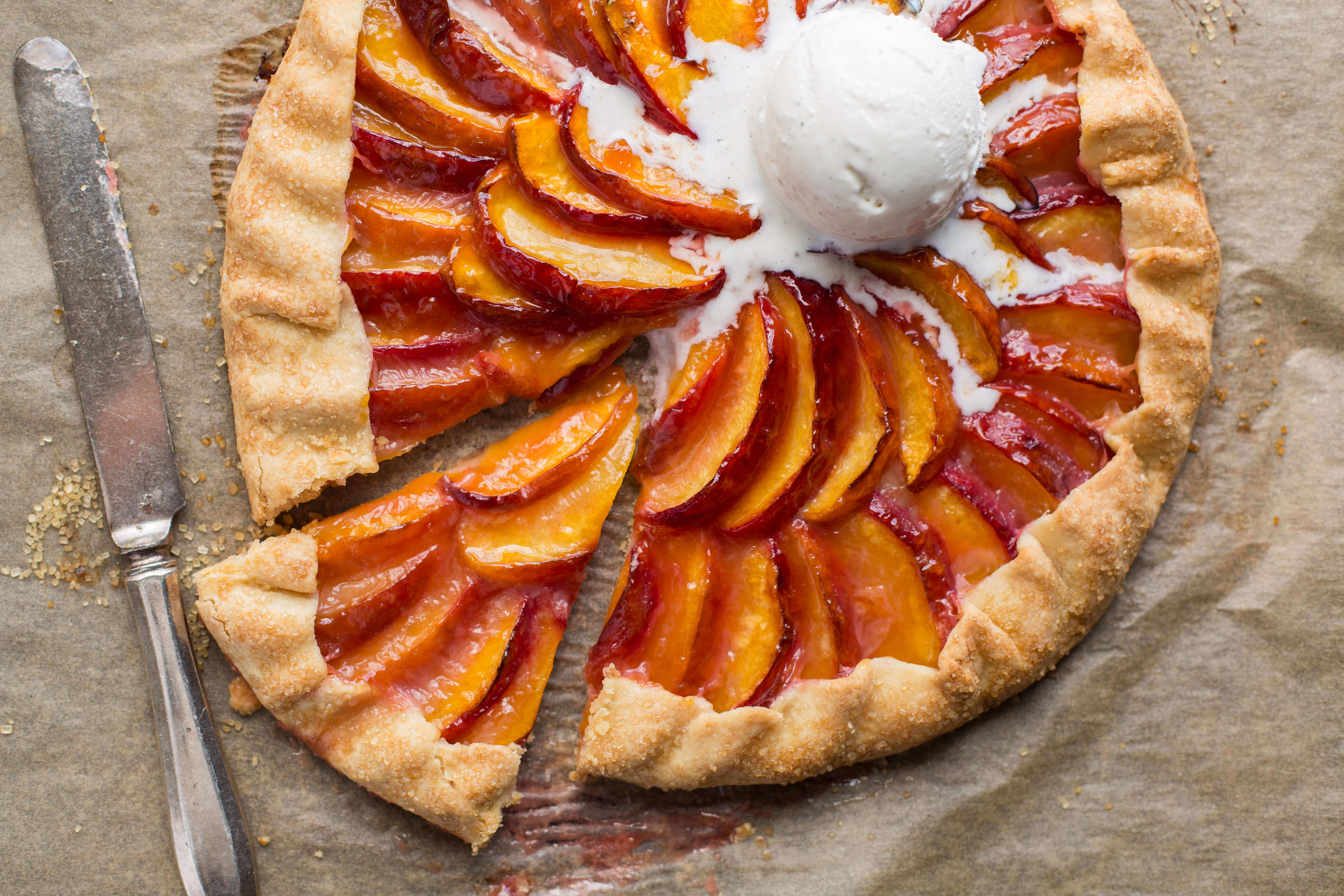 Peach Galette With Fresh Peaches