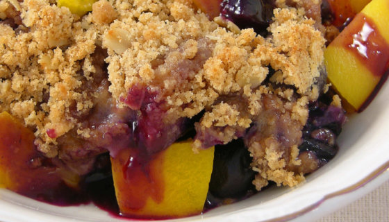 Peach-Blueberry Crisp