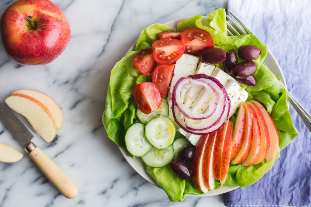 Greek Salad with Apples stemilt