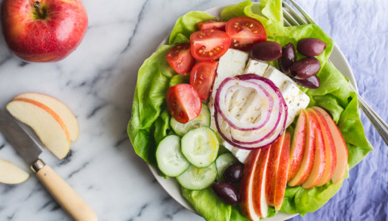 Greek Salad with Apples