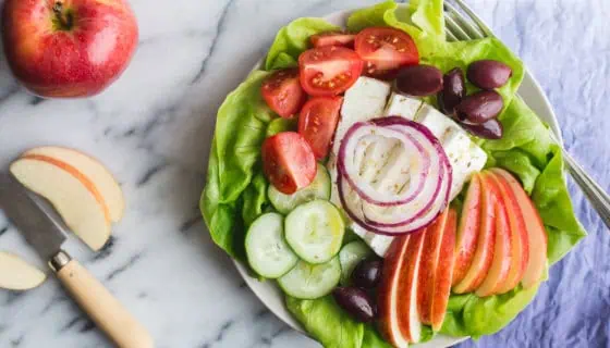 Greek Salad with Apples