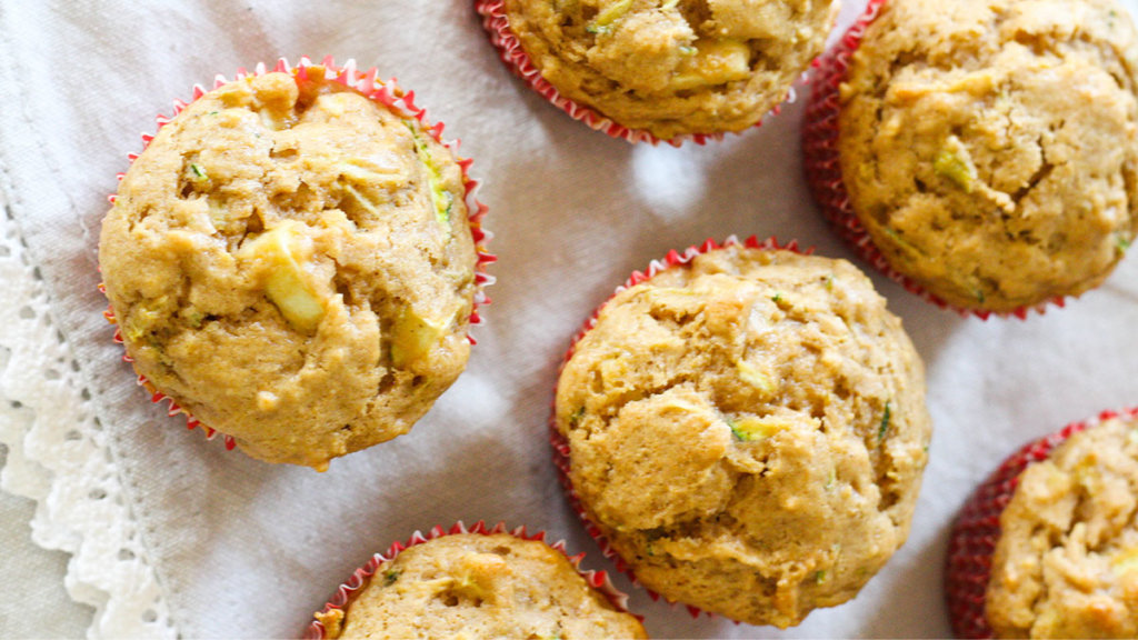 Apple Zucchini Muffins Header Website Stemilt