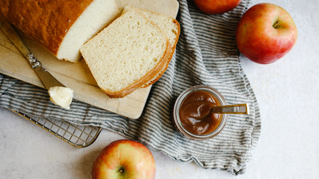 Recipe Apple Butter English Muffin Bread Header