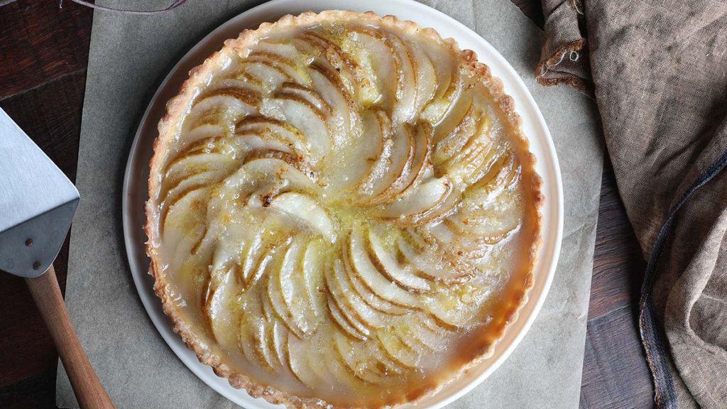 vegan pear tart