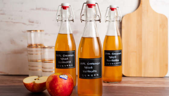 Apple Cinnamon Spiced Kombucha