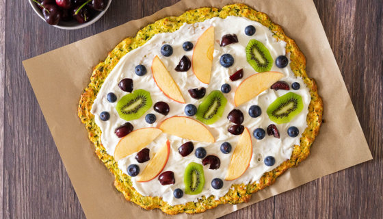 Fruit Pizza With Zucchini Crust