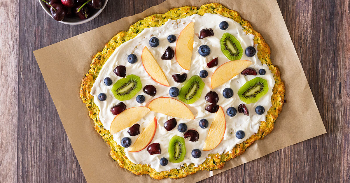 Fruit Pizza With Zucchini Crust