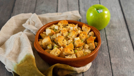 Sourdough Stuffing with Granny Smith Apples