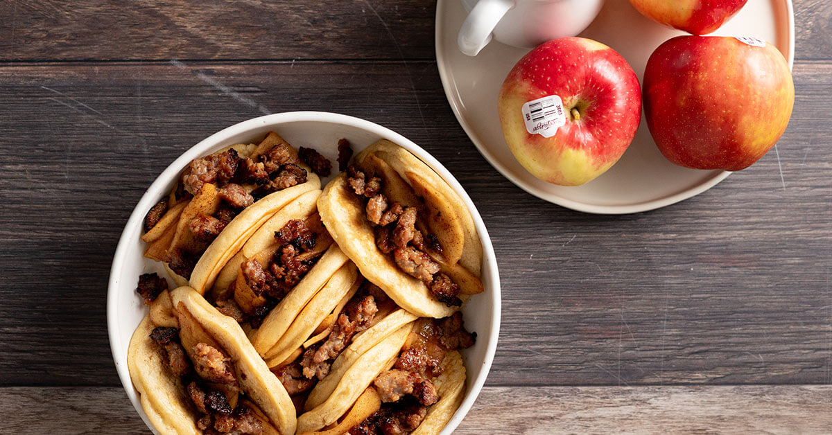 Pancake Tacos featuring Stemilt SweeTango® Apples