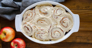 Apple cinnamon roll- front page